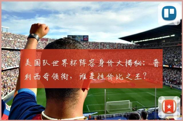 美国队世界杯阵容身价大揭秘：普利西奇领衔，谁是性价比之王？